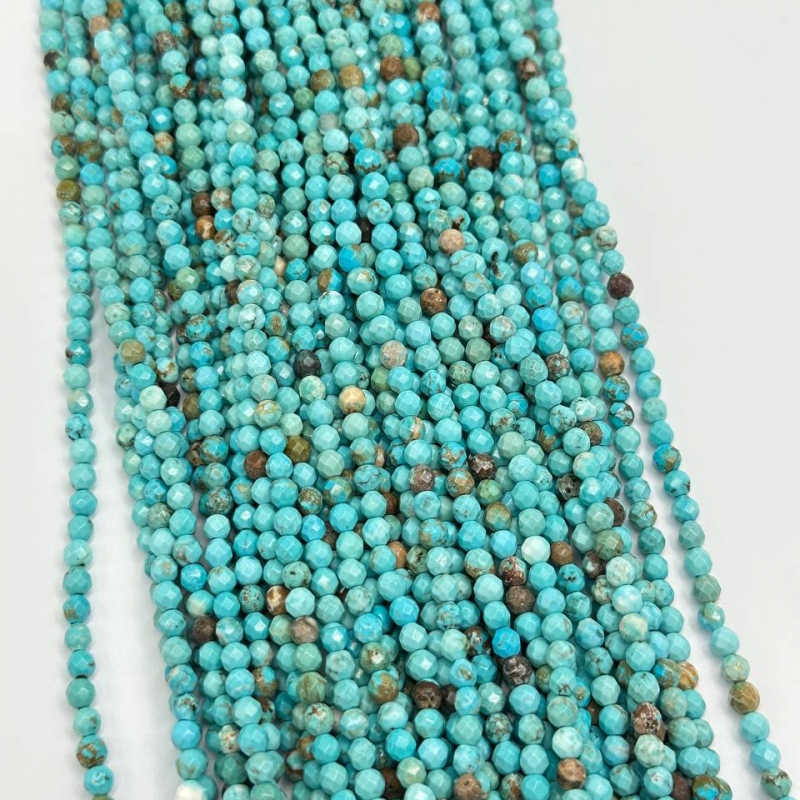 Турквенит граненый шар размер 4мм натуральный камень
